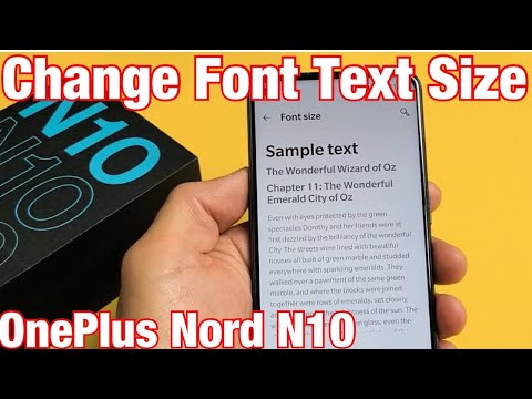 OnePlus Nord N10: How to Increase/Decrease Text Font Size