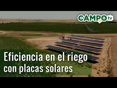 Eficiencia en el riego con placas solares