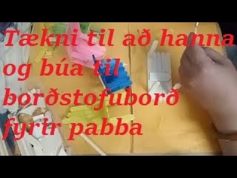 Tækni til að hanna og búa til borðstofuborð fyrir pabba