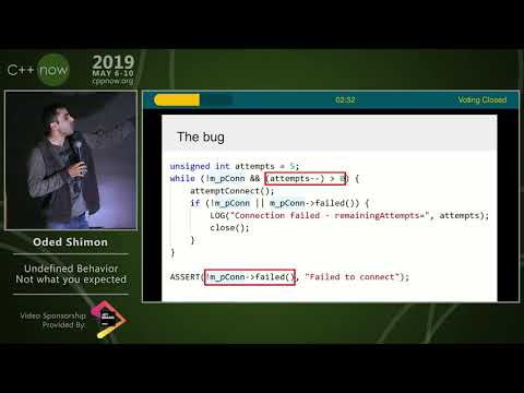 C++Now 2019: Oded Shimon “Undefined Behavior - Not what you expected”