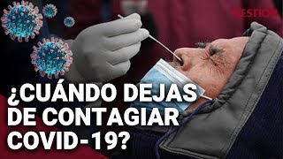 ÓMICRON: ¿En cuántos días deja de ser CONTAGIOSA una persona infectada de COVID-19?