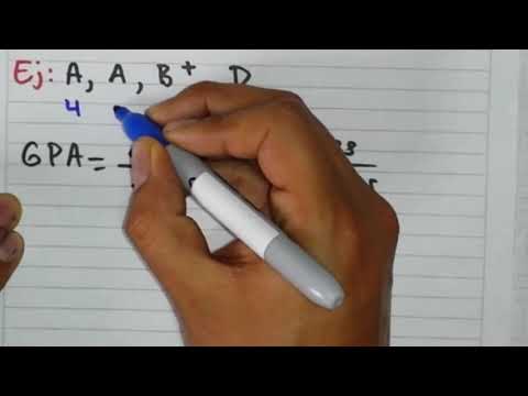Como calcular el GPA (promedio de calificaciones)