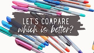 Linc Shine vs Flair Glitter Gel Pen Review | Answer May Surprise You