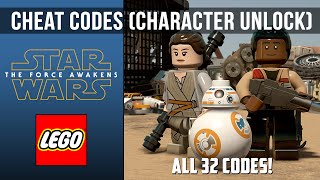 LEGO Star Wars The Force Awakens - All 32 Cheat Codes (Unlocks Characters)