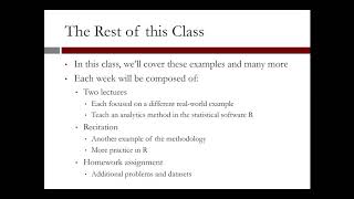 1.2.6 The Analytics Edge - Video 6: This Class