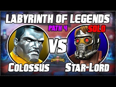 Colossus vs Star-Lord SOLO - Labyrinth of Legends Path 5 (Marvel Contest of Champions)