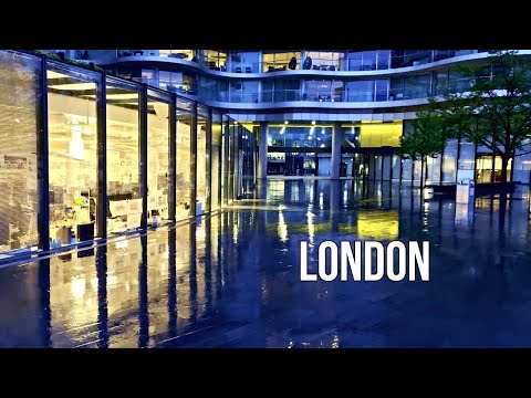 Rain Walk in London 🇬🇧 | Battersea and Thames River walk | ASMR Walking Tour