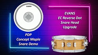 Video thumbnail for Evans EC Reverse Dot Snare head and 500 Snare Side Sound Clip by Zack Zweifel