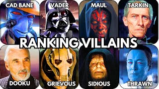 Ranking EVERY Villain in Star Wars From WORST to BEST
