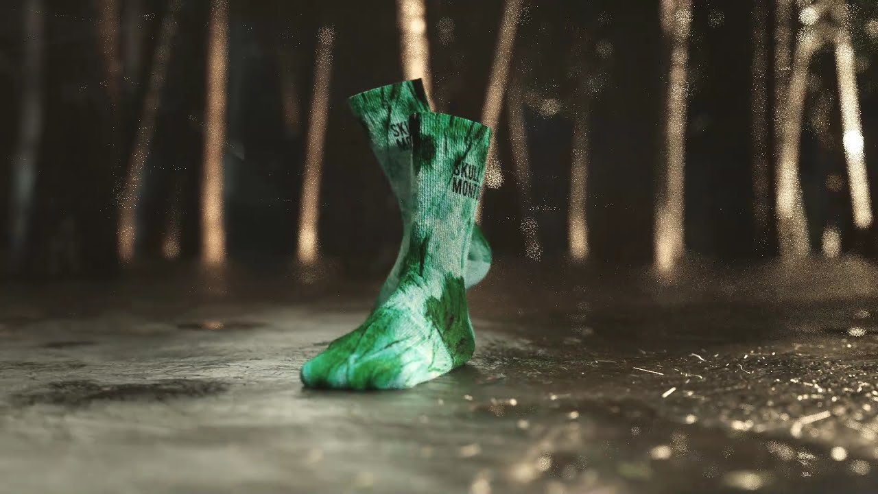 2021 skull monton knit Cycling Socks Sublimation Printed