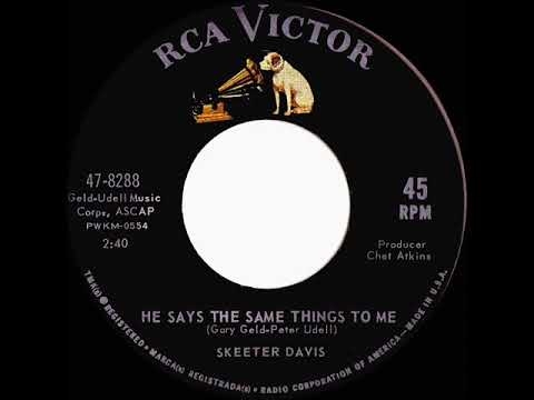 1964 HITS ARCHIVE: He Says The Same Things To Me - Skeeter Davis