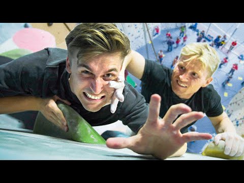 Can 4 Guys Beat 1 Climbing Champion?