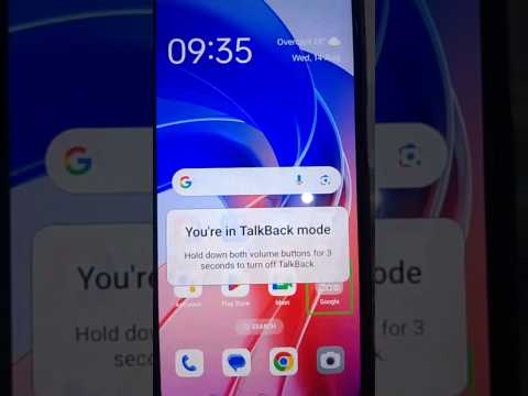 Fix You're in TalkBack mode |Hold down both volume buttons for 3 seconds to turn off TalkBack #short