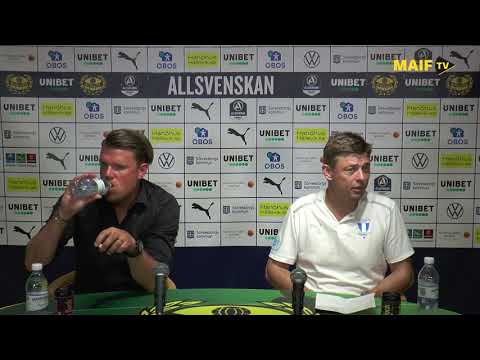 Presskonferens Mjällby AIF - Malmö FF 20210724