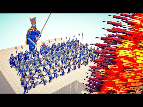 100x MEDIEVAL ARMY ⚔️ VS 👹 EVERY GOD / Totally Accurate Battle Simulator ( TABS )
