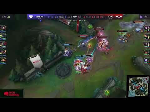 DK Kellin's arrow got GEN Peyz deleted! GEN team fight disaster against DK.