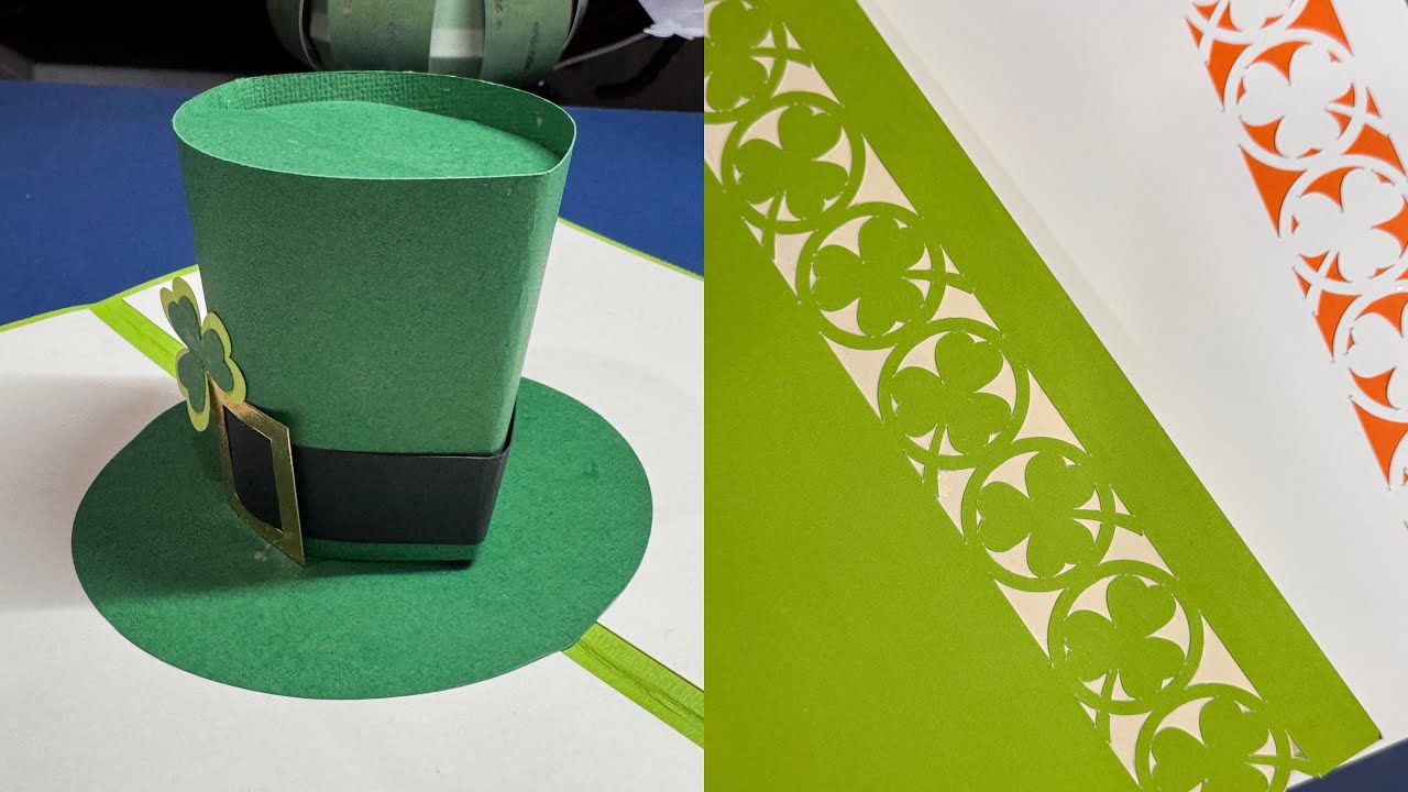 DIY St. Patrick’s Day Leprechaun Hat Pop Up Card