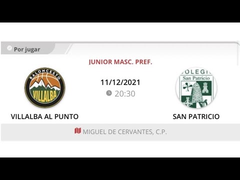 Junior masc B VILLALBA AL PUNTO - SAN PATRICIO