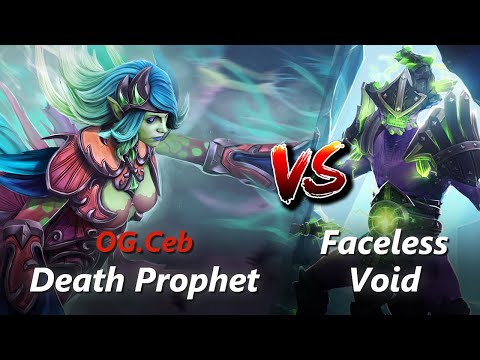 Ceb offlane Death Prophet vs Faceless Void/Gyrocopter | First 10 minutes