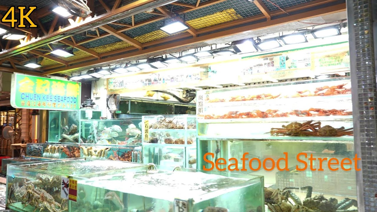 Explore Sai Kung Seafood Street to see fresh seafood and waterfront views.