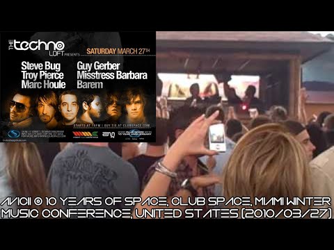 Avicii @ 10 Years of Space, Club Space, Miami Winter Music Conference, United States (2010/03/27)