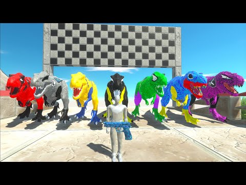 Hulk Tyrannosaurus Rex help FPS AVATAR RESCUE MISSION DEATH RUN - Animal Revolt Battle Simulator