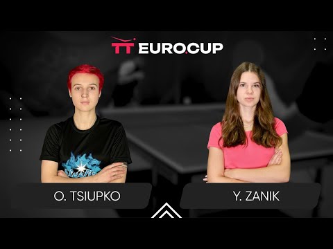 15:30 Oleksandra Tsiupko - Yulianna Zanik 28.08.2025 TT Euro.Cup Women Ukraine Star.TABLE 3