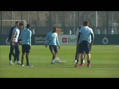 Belgian champions Club Bruges train ahead of first leg in their UCL Round of 16 tie against Benfica