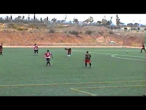 Gol de Borja a pase de Daniel Marín. 1-0. Nuevo Mejorada - At.Loeches.mov