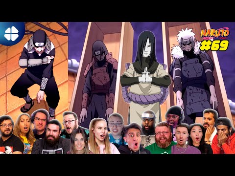 Orochimaru vs Sarutobi, Reanimation jutsu | Naruto Ep. 69 Reaction Mashup ナルト海外の反応