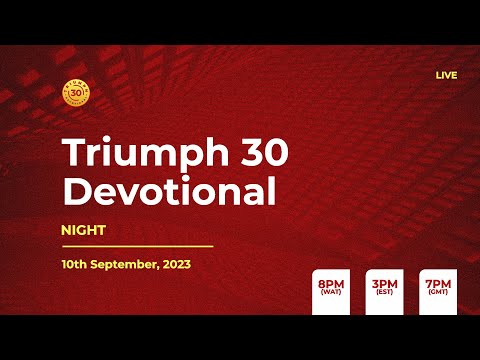 TRIUMPH30 LIVE: JOY: A WAY TO TRAVEL [Night Devotion]