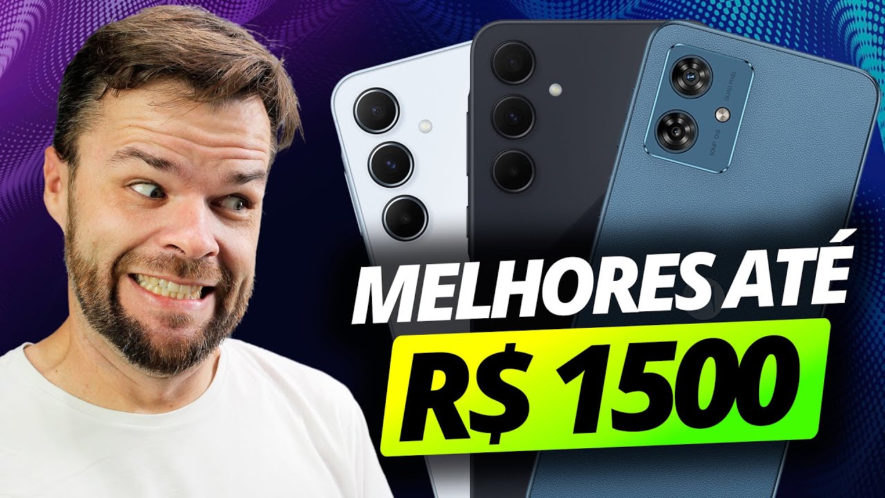 TOP 5 MELHORES CELULARES ATÉ R$1500 em 2024