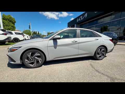 2025 Hyundai Elantra in Gray for sale at Clarington Kia in Bowmanville, ON