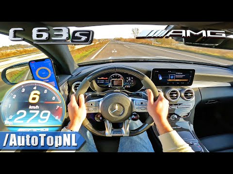 Mercedes-AMG C63 S Coupe on AUTOBAHN [NO SPEED LIMIT] by AutoTopNL