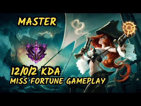 MADL Samux (MISS FORTUNE) - 12/0/2 KDA BOTTOM ADC GAMEPLAY - EUW Ranked MASTER
