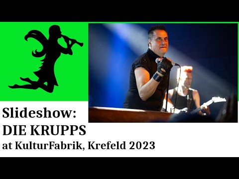 DIE KRUPPS live at KuFa Krefeld, September 2 2023, concert slideshow by Nightshade TV