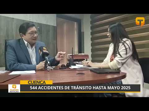 544 accidentes de tránsito hasta mayo 2025
