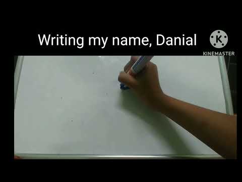 Writing my name, Danial (In Arabic)