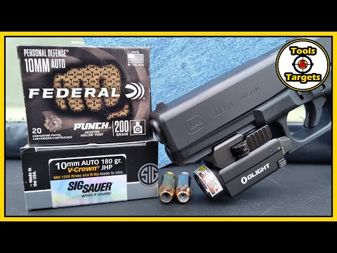 10mm Auto (10x25mm), 180gr FMJ, @sigsauerinc  (E10MB1), Velocity Test