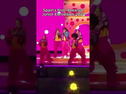 🇪🇸 Spain's first rehearsal on Junior Eurovision 2024 (Chloe DelaRosa - Como la Lola)