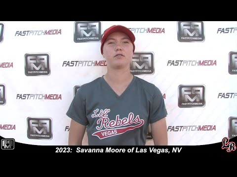2023 Savannah Moore Speedy Outfield and Shortstop Softball Skills Video - Lil Rebels