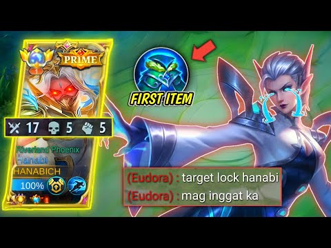 HANABI GOD MODE! EZ COUNTER EUDORA!! 🔥 (DAMAGE HACK) | HANABI BEST BUILD 2023 | MOBILE LEGENDS