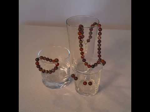 Миниатюра изображения товара Бусы Wolves Агат 3031 (медный)