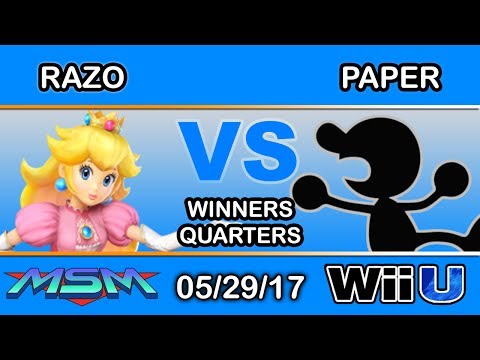 MSM 99 - tHB | Razo (Peach) Vs. Paper (Mr. Game & Watch) Winners Quarters - Smash Wii U