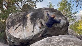 Video thumbnail: Arabesque, 7b+. Fontainebleau