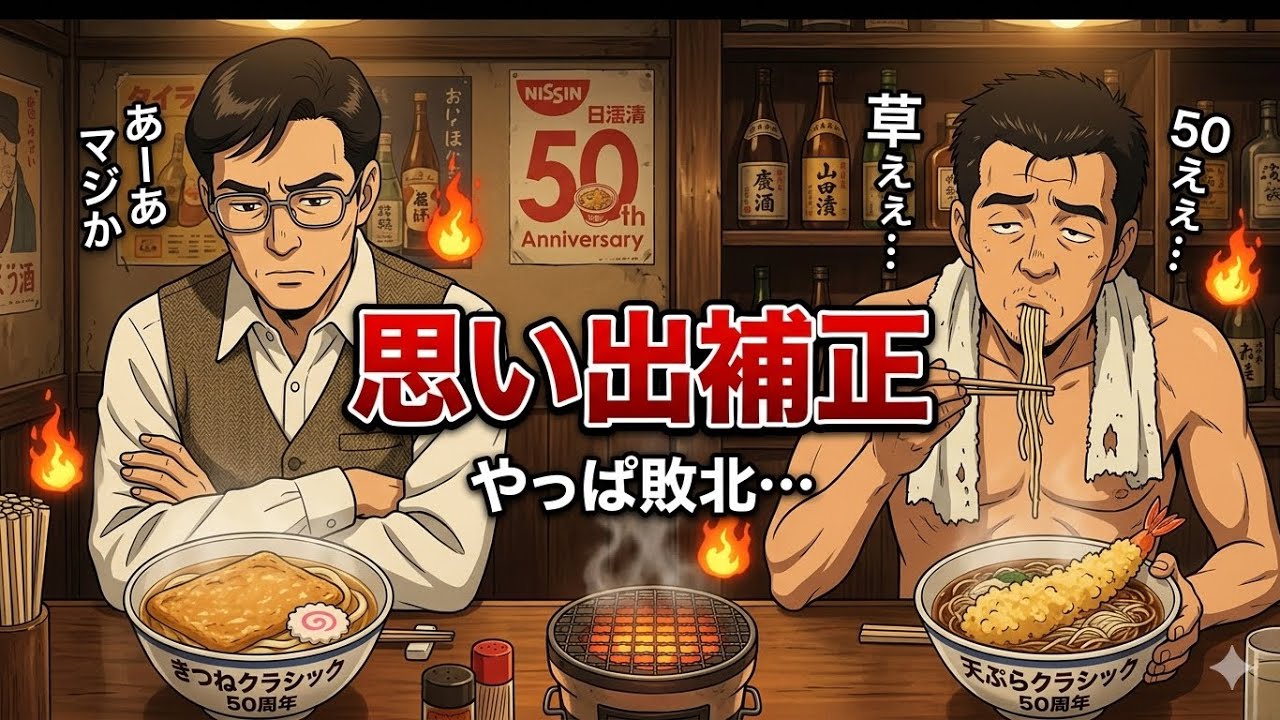 【懐古厨集合】どん兵衛クラシック、これ言っていい？ 日清のどん兵衛 きつねうどん クラシック（東）／天ぷらそば クラシック