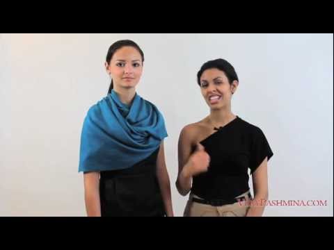How To Tie A Pashmina Shawl - Style 09