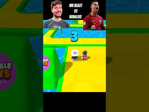 MrBeast Vs Ronaldo Insane Battle In Superslide 😍 Stumble Guys 0.84.1 Update 🔥