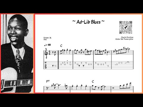 Charlie Christian - Ad-Lib Blues [Oct 2, 1940] - Guitar Solo Transcription