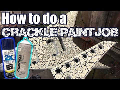 CRACKLE PAINT TUTORIAL | How to do a crackle paintjob on your guitar